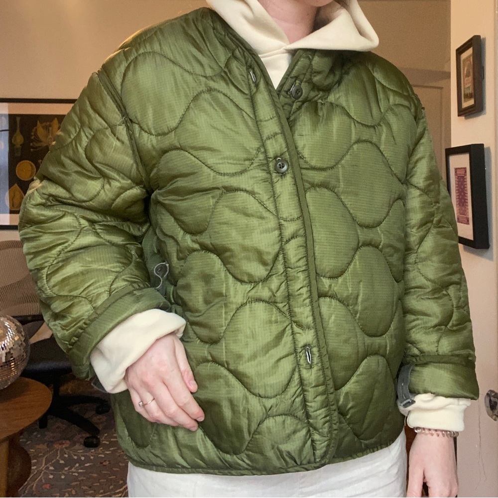 Quilted military liner jacket
